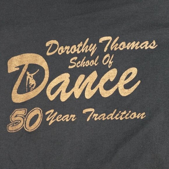 Dorothy Thomas T-shirt XL Black Vintage School of Dance 50 Years